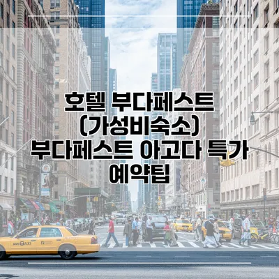 호텔 부다페스트 (가성비숙소) 부다페스트 아고다 특가 예약팁