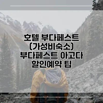 호텔 부다페스트 (가성비숙소) 부다페스트 아고다 할인예약 팁