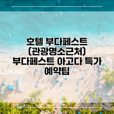 호텔 부다페스트 (관광명소근처) 부다페스트 아고다 특가 예약팁