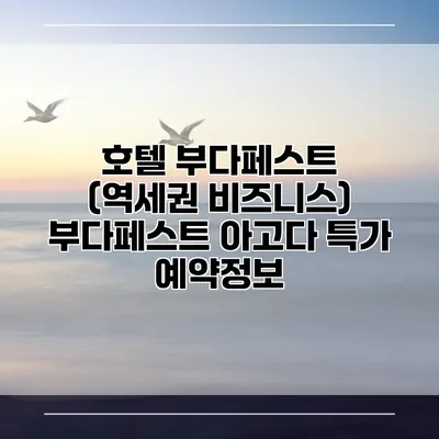 호텔 부다페스트 (역세권 비즈니스) 부다페스트 아고다 특가 예약정보