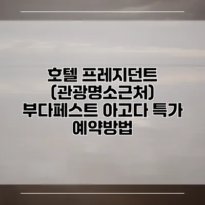 호텔 프레지던트 (관광명소근처) 부다페스트 아고다 특가 예약방법