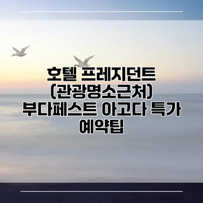호텔 프레지던트 (관광명소근처) 부다페스트 아고다 특가 예약팁
