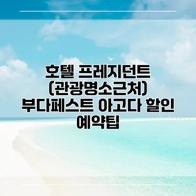 호텔 프레지던트 (관광명소근처) 부다페스트 아고다 할인 예약팁