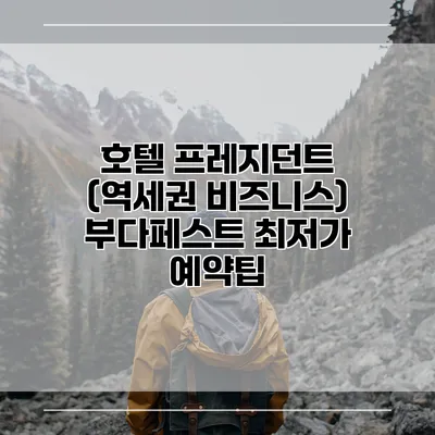 호텔 프레지던트 (역세권 비즈니스) 부다페스트 최저가 예약팁