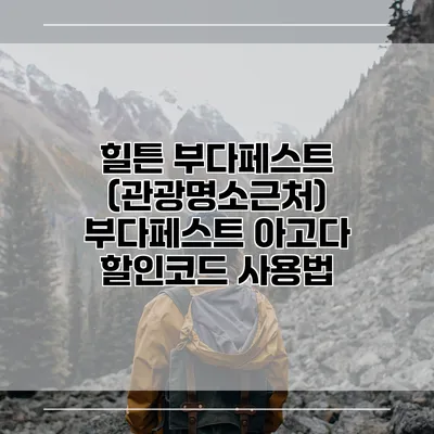 힐튼 부다페스트 (관광명소근처) 부다페스트 아고다 할인코드 사용법