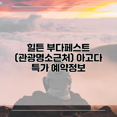 힐튼 부다페스트 (관광명소근처) 아고다 특가 예약정보